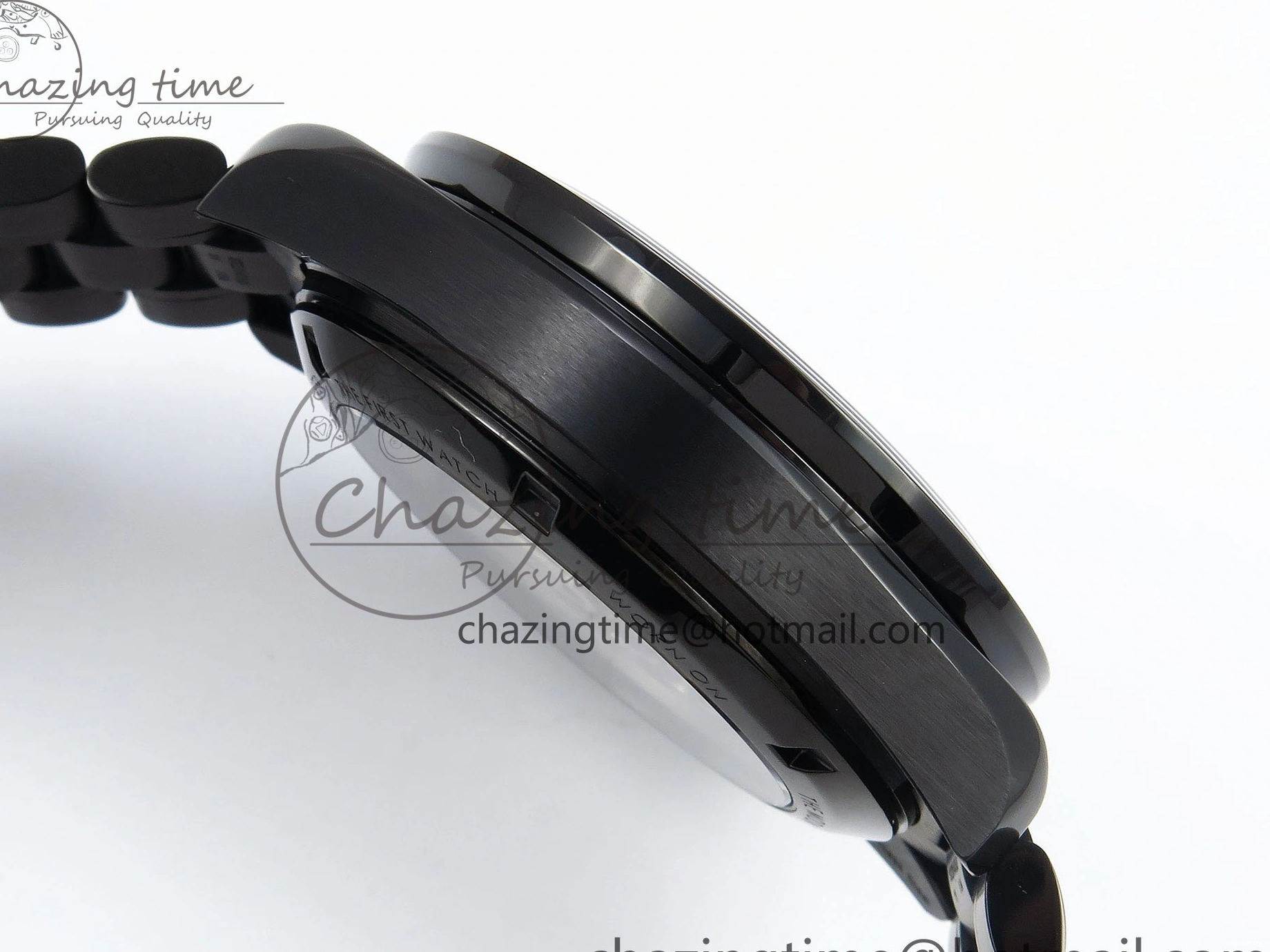 0422 Speedmaster Black Benom PVD Saturn RMF Best Edition on PVD Bracelet Lemania HW StreetReady 7726